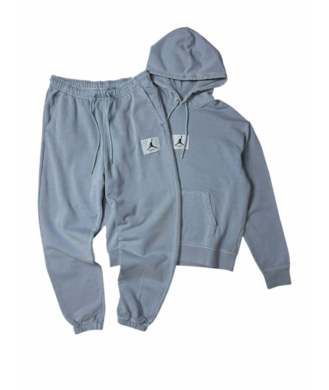 JORDAN Голубой хлопковый спортивный костюм, фото 1
