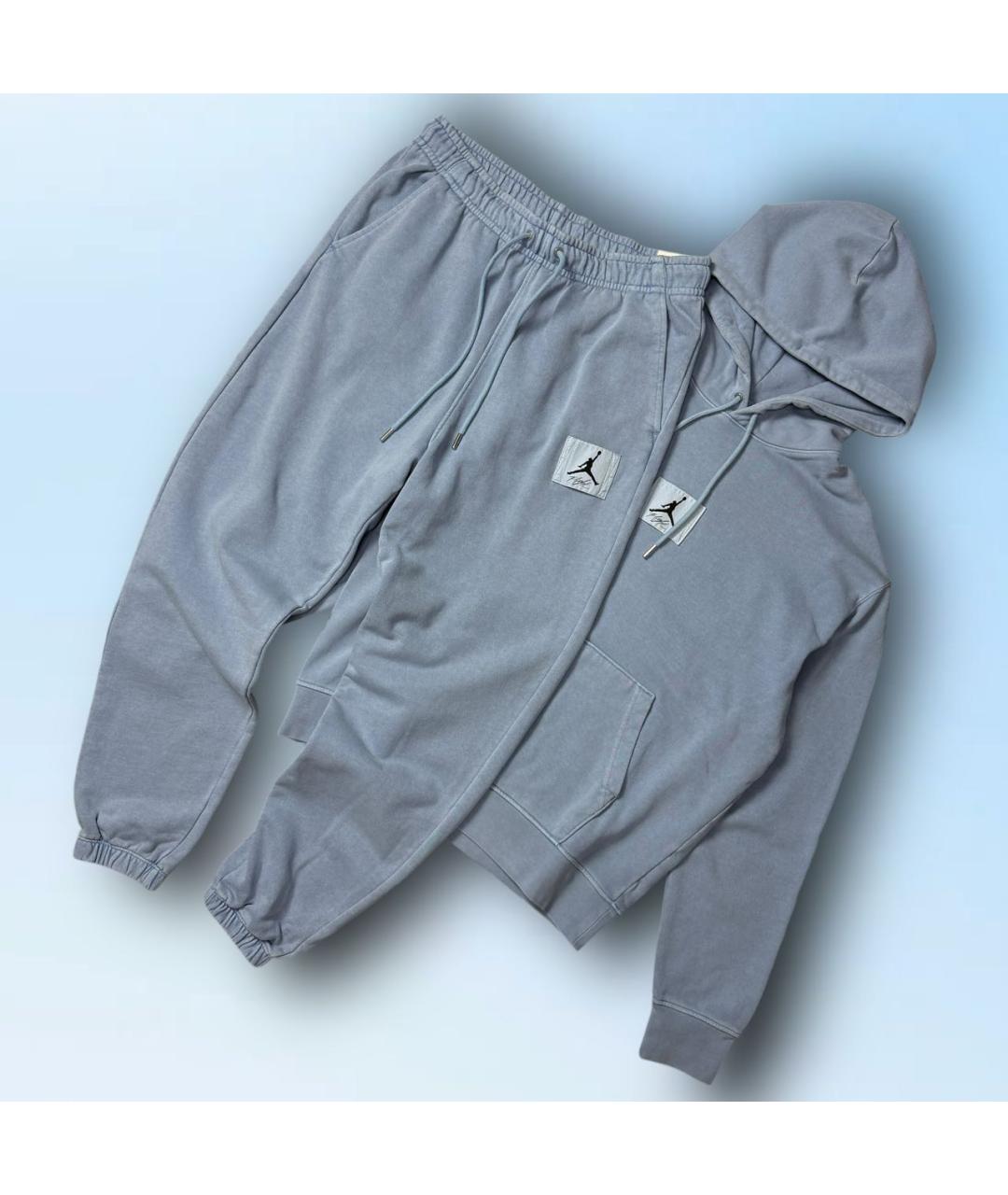 JORDAN Голубой хлопковый спортивный костюм, фото 9
