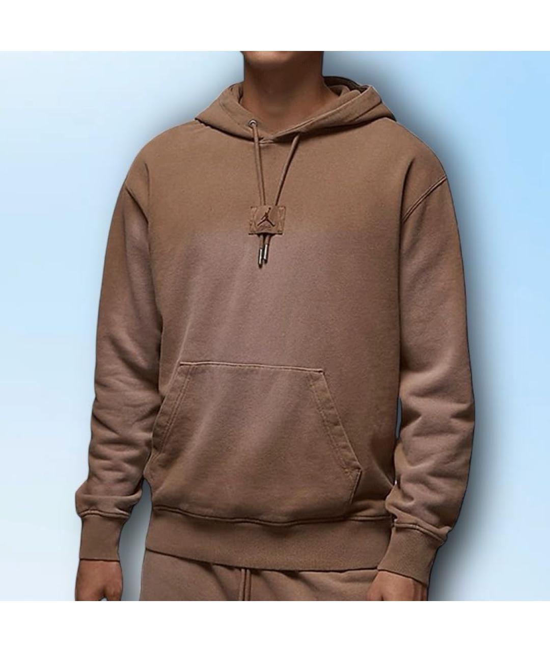 JORDAN Коричневый хлопковый спортивный костюм, фото 7