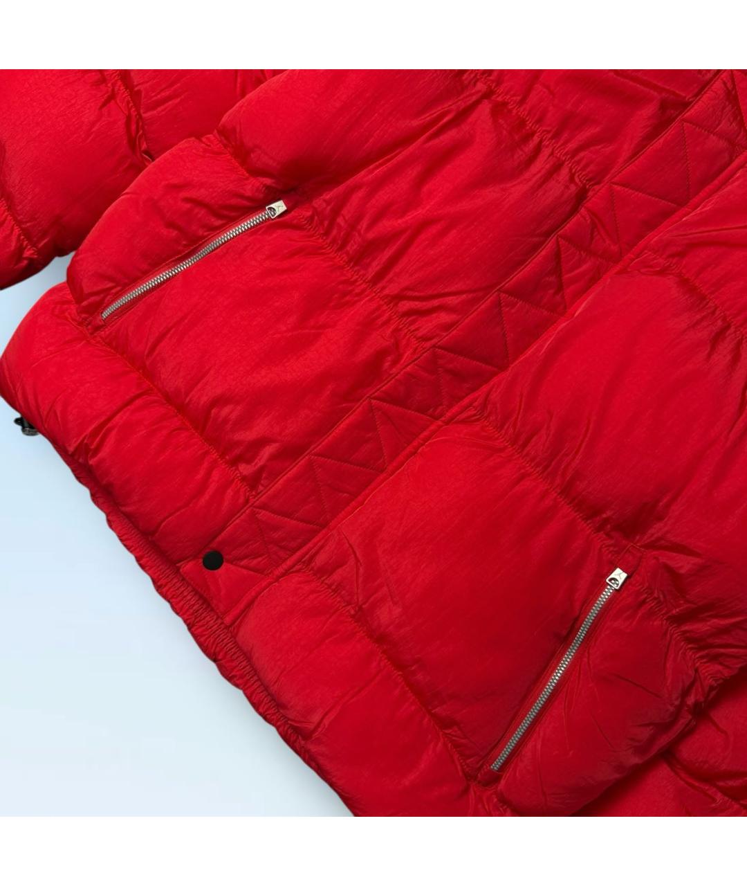 NIKE Красный полиэстеровый пуховик, фото 4