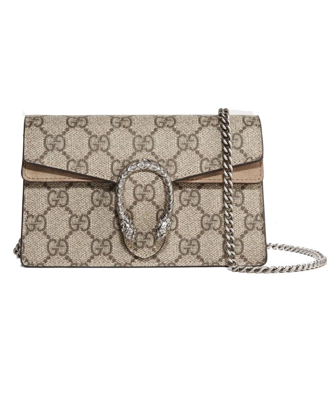 GUCCI Коричневая кожаная сумка через плечо, фото 8