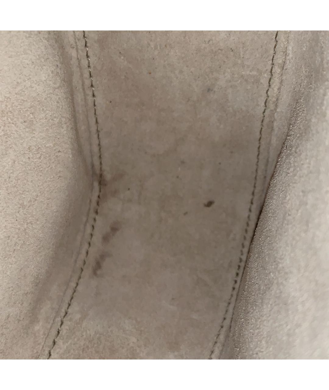 SAINT LAURENT Белая кожаная сумка через плечо, фото 6