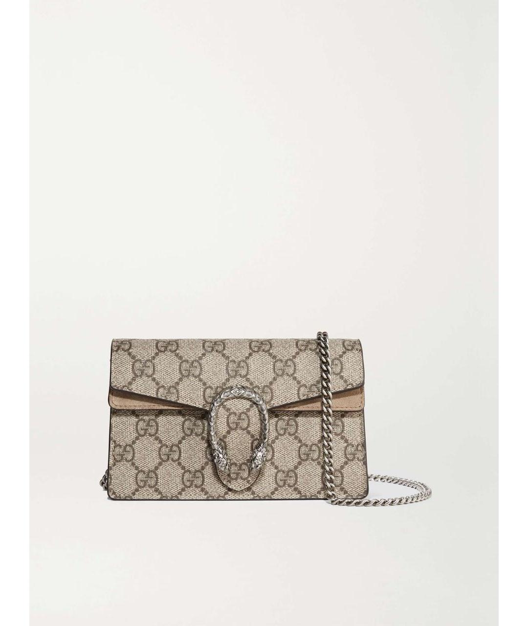 GUCCI Коричневая кожаная сумка через плечо, фото 8