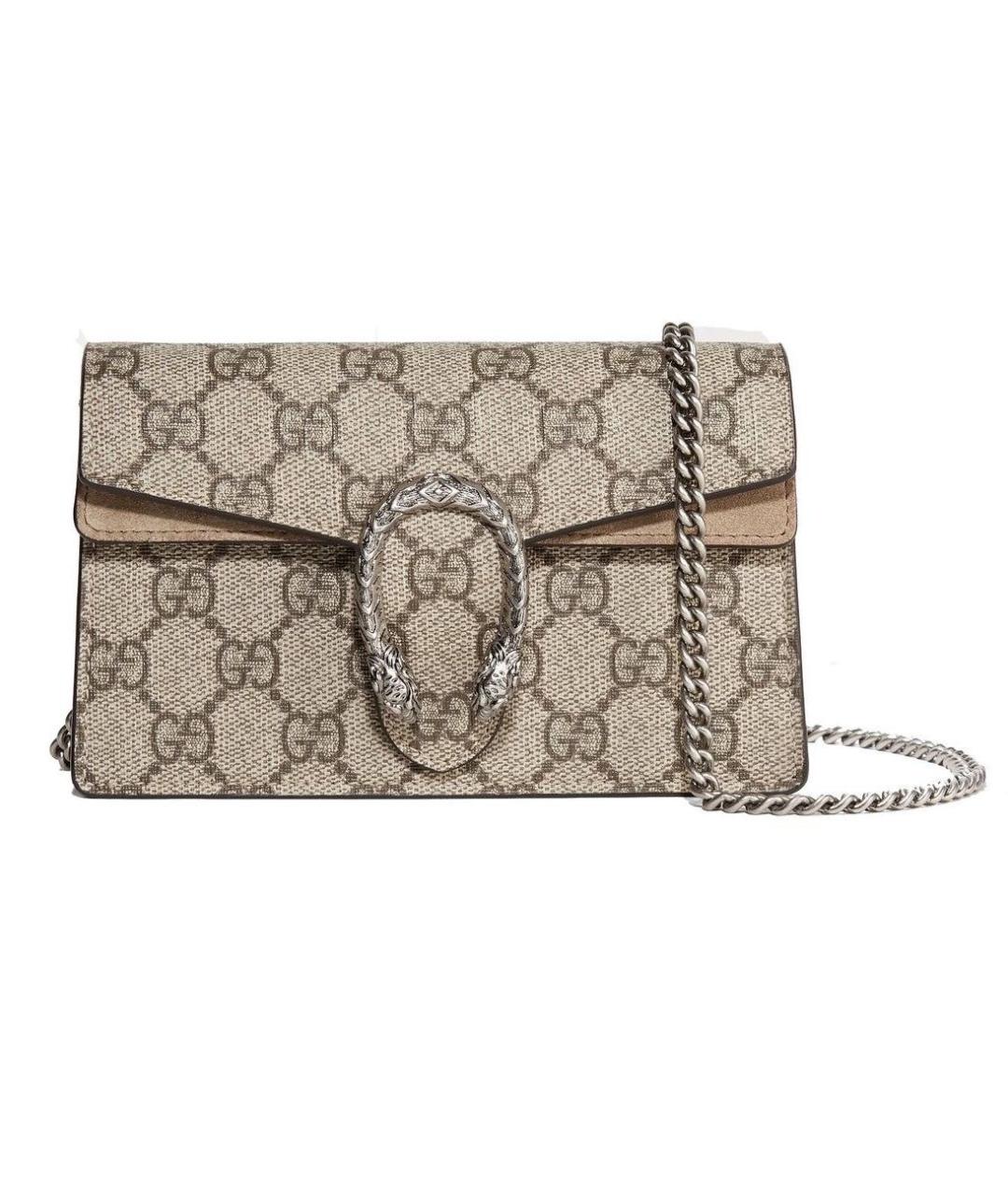 GUCCI Коричневая кожаная сумка через плечо, фото 9