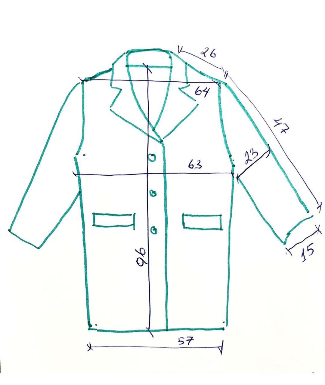 LEVI'S Бежевое шерстяное пальто, фото 7