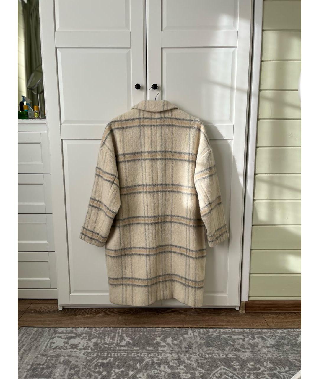 LEVI'S Бежевое шерстяное пальто, фото 2
