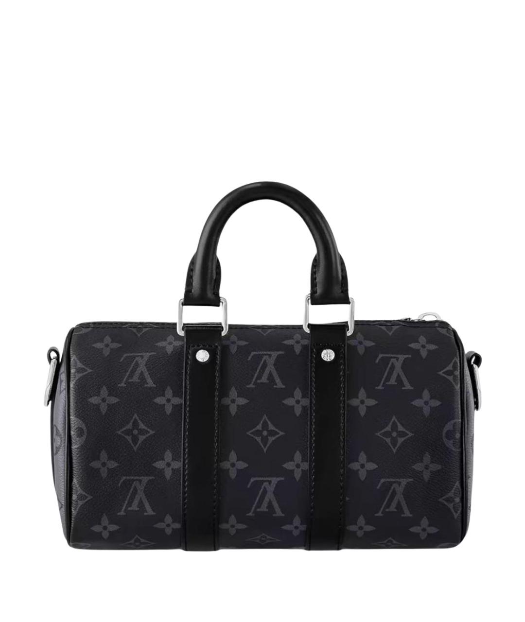 LOUIS VUITTON Черная кожаная сумка через плечо, фото 1