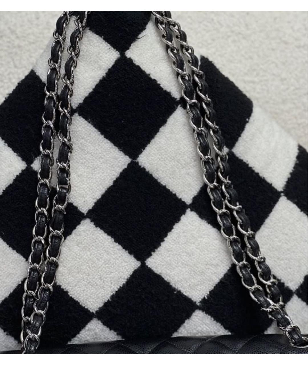 CHANEL Черная кожаная сумка через плечо, фото 4