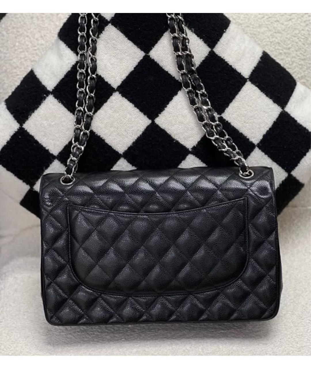 CHANEL Черная кожаная сумка через плечо, фото 3