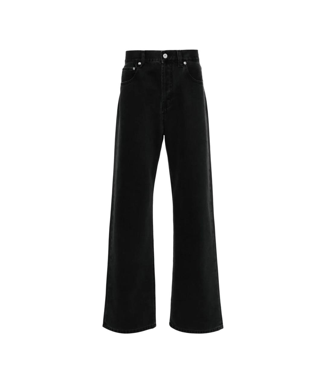 JACQUEMUS Черные хлопковые прямые джинсы, фото 1