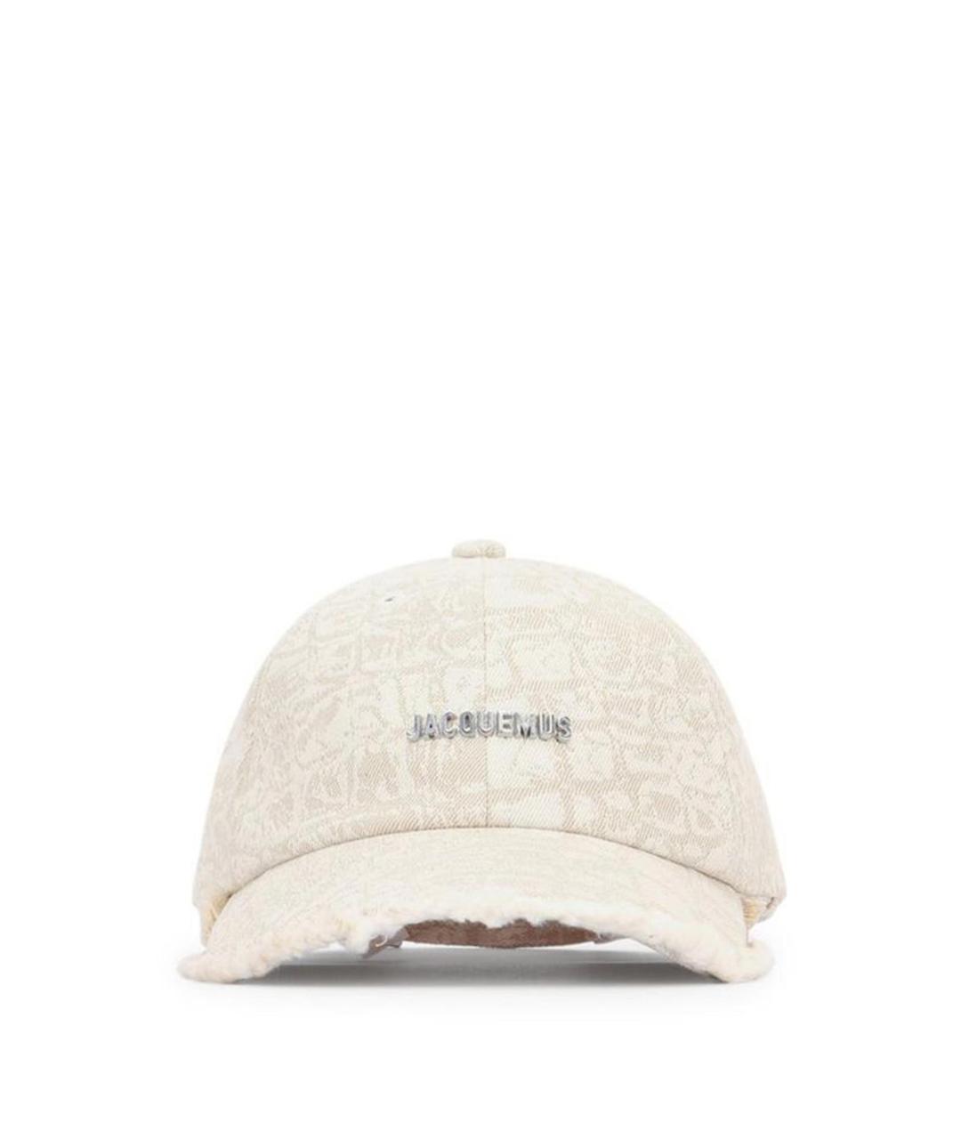 JACQUEMUS Бежевая хлопковая кепка, фото 1