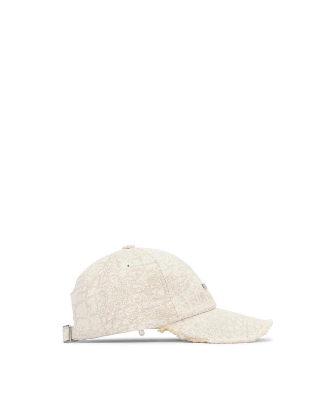 JACQUEMUS Бежевая хлопковая кепка, фото 2