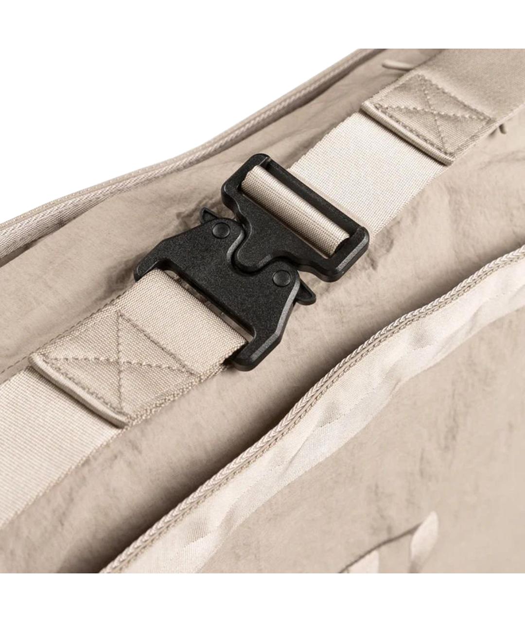 CP COMPANY Бежевая тканевая сумка на плечо, фото 4