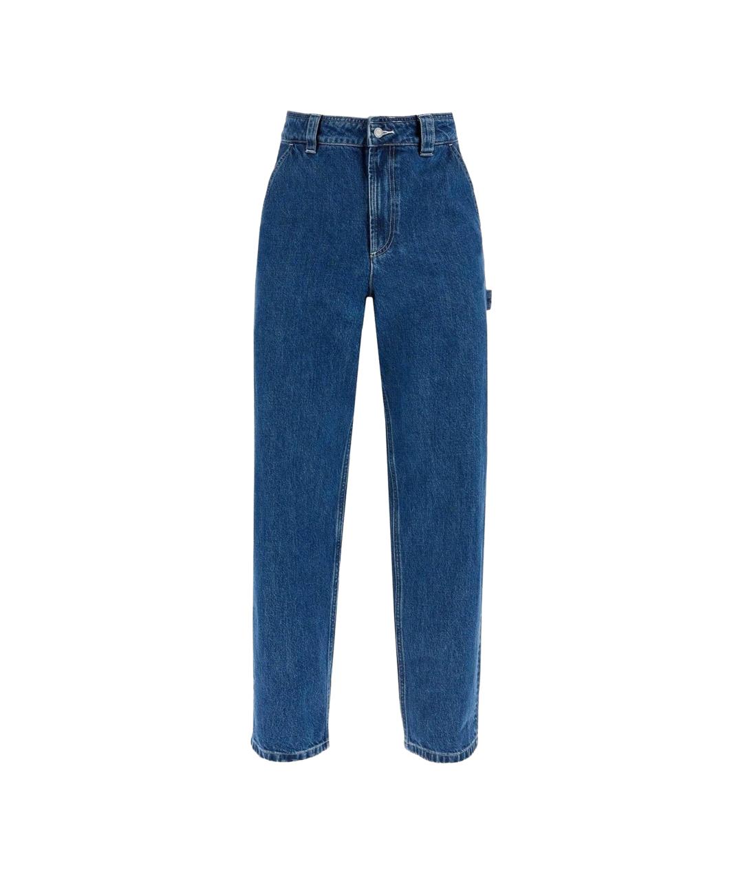 A.P.C. Синие хлопковые прямые джинсы, фото 1