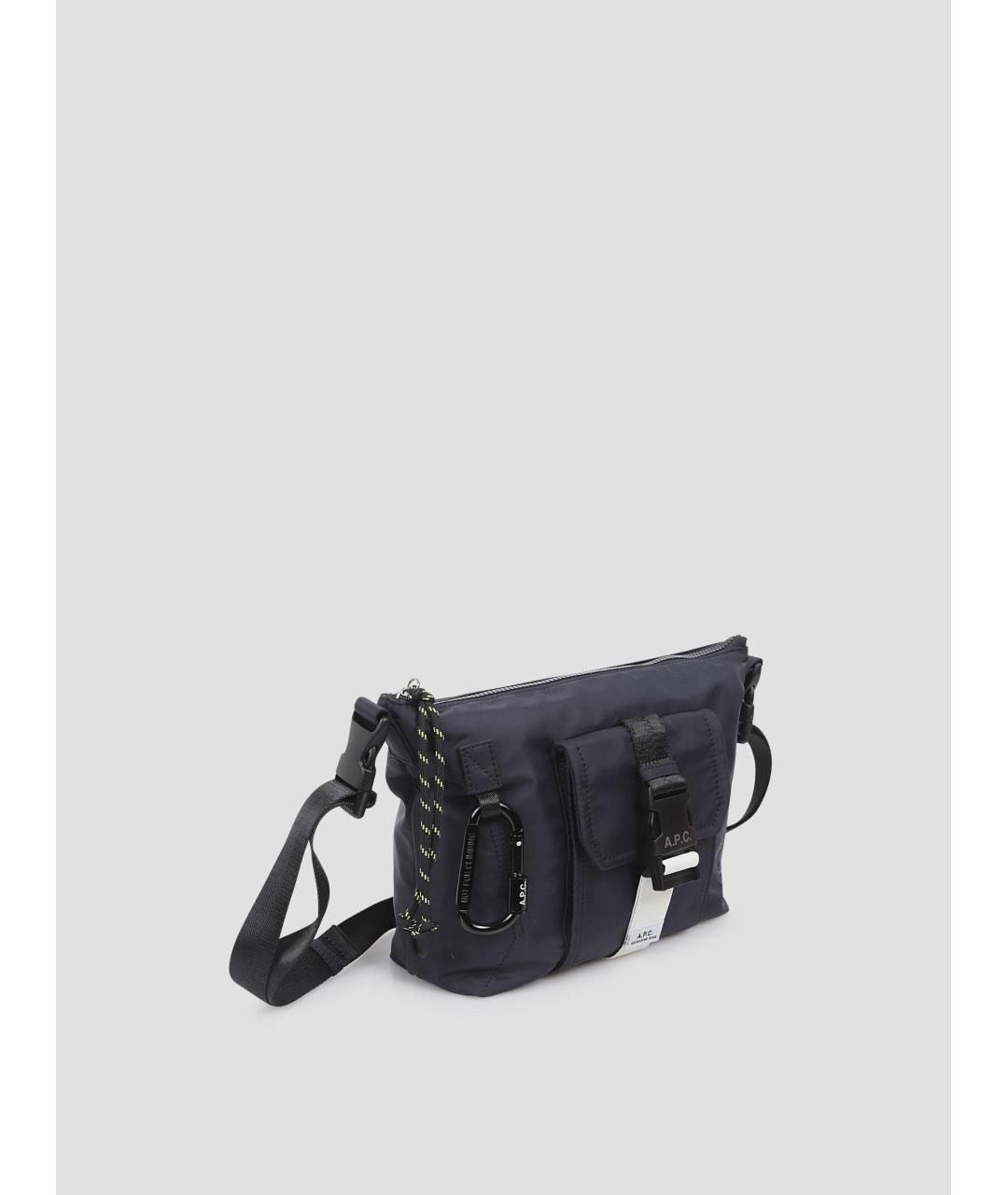 A.P.C. Темно-синяя сумка на плечо, фото 3