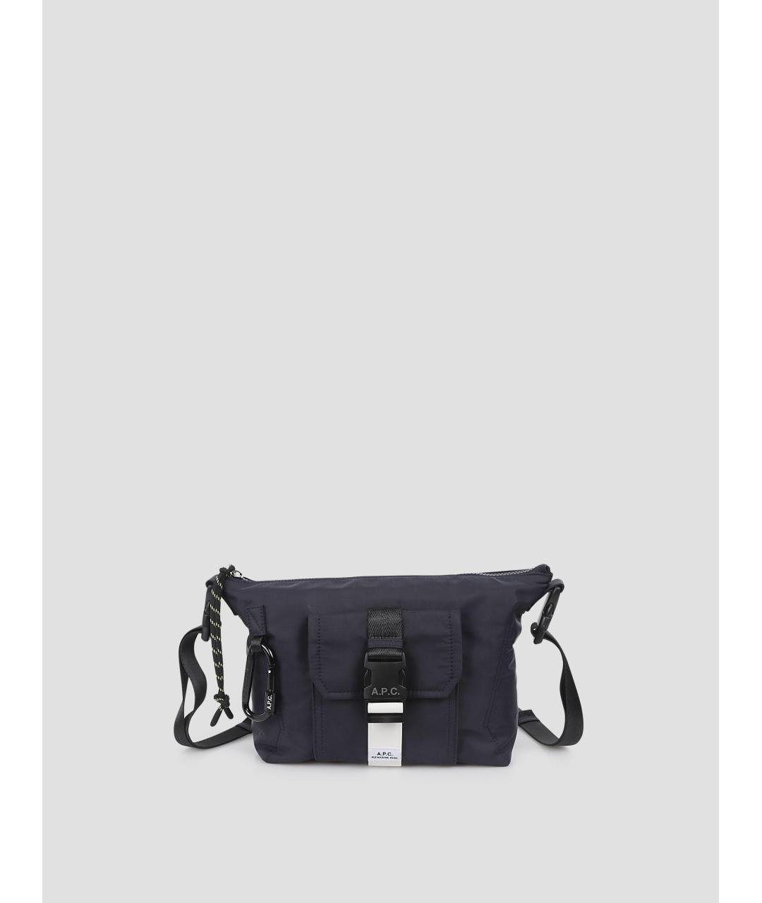 A.P.C. Темно-синяя сумка на плечо, фото 4