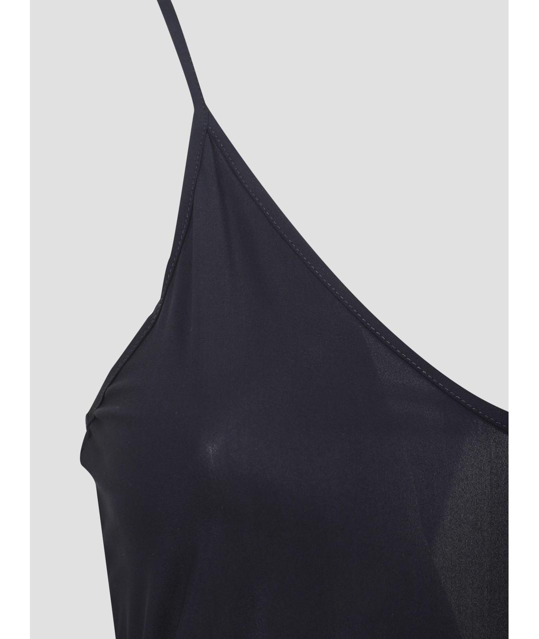 JIL SANDER Черное полиамидовое повседневное платье, фото 3