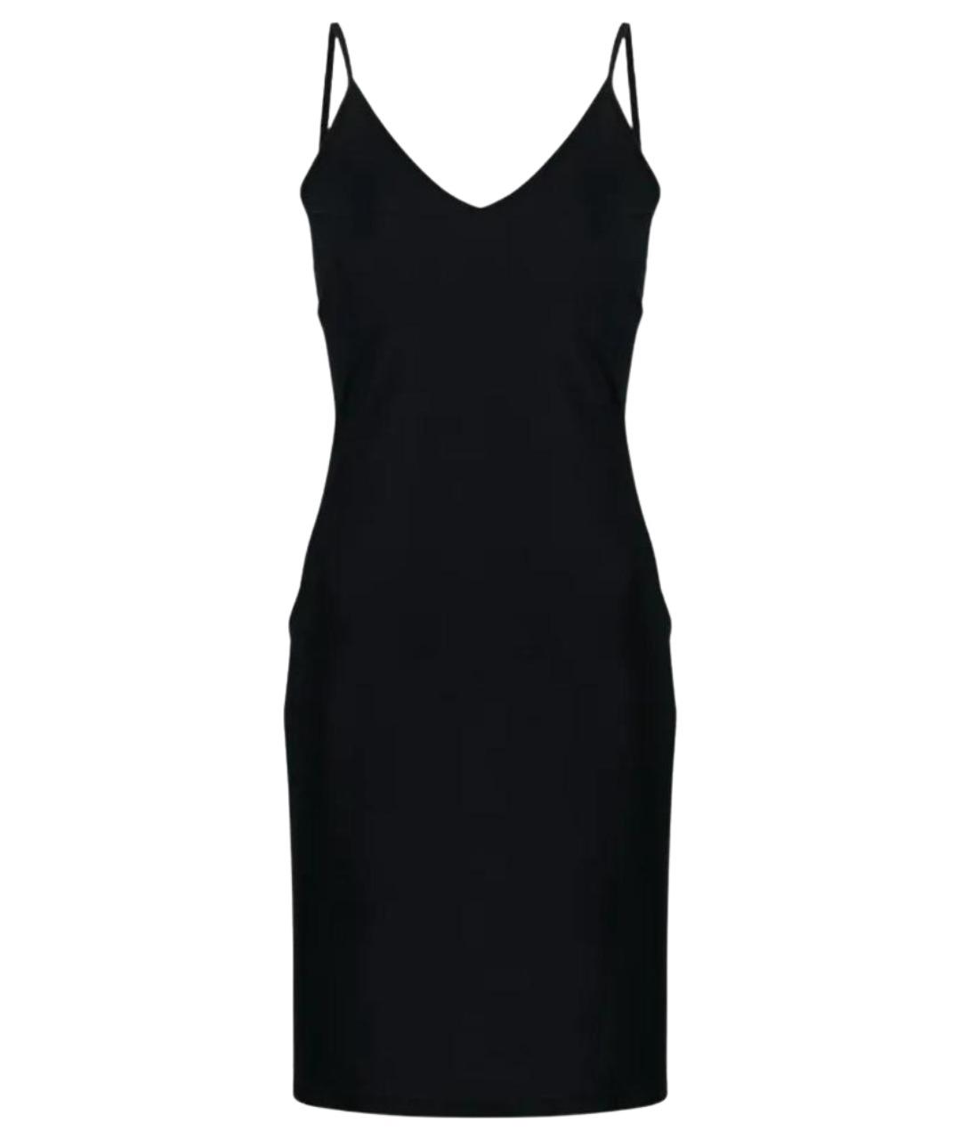 JIL SANDER Черное полиамидовое повседневное платье, фото 1