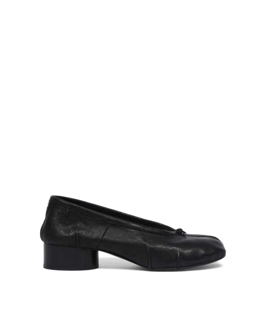 MAISON MARGIELA Черные кожаные туфли, фото 1