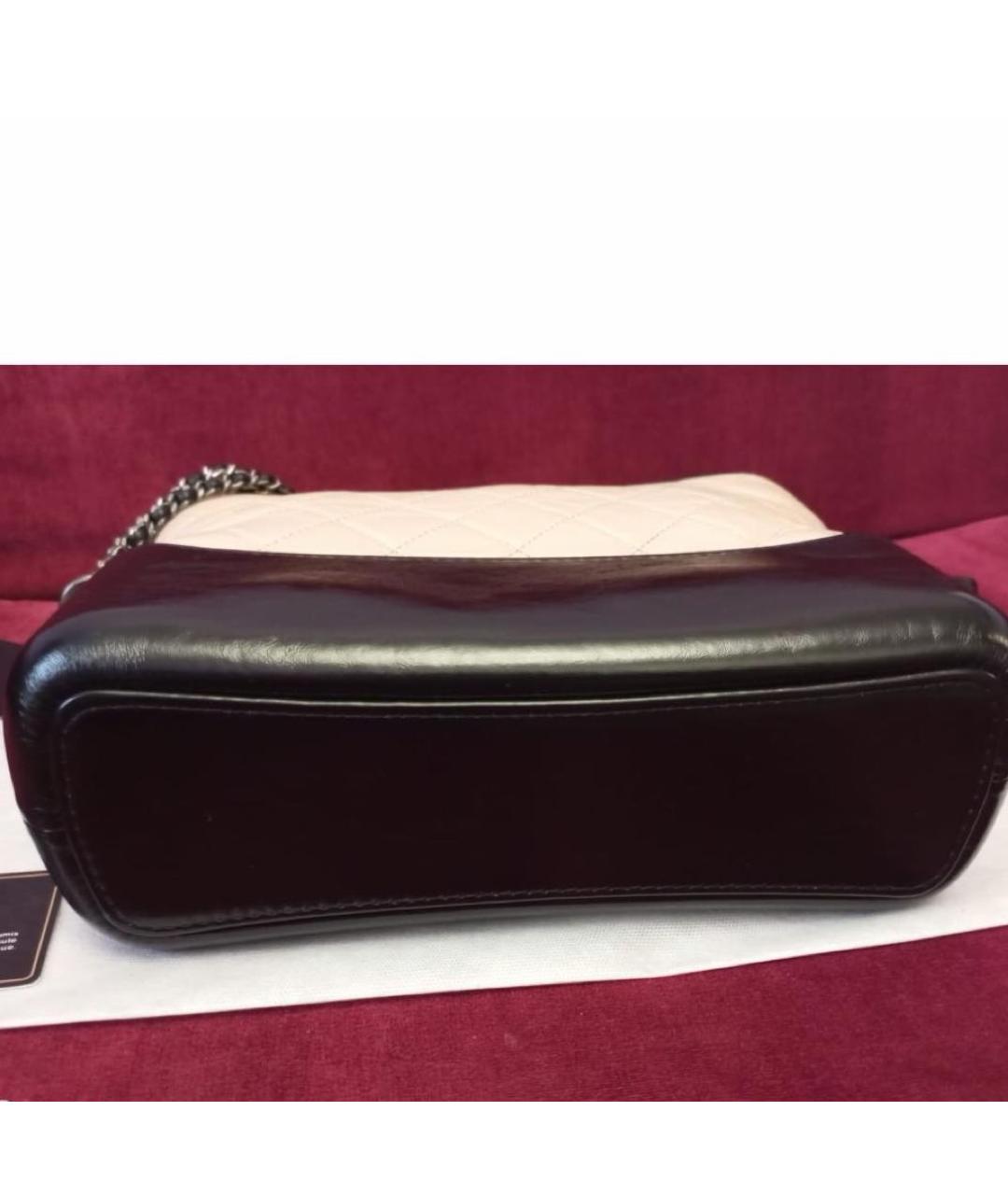 CHANEL Бежевая кожаная сумка через плечо, фото 2