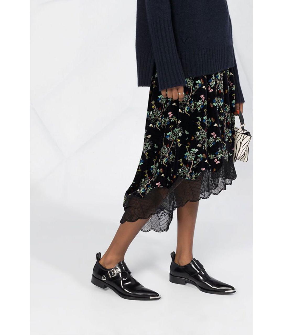 ZADIG & VOLTAIRE Черная вискозная юбка миди, фото 3