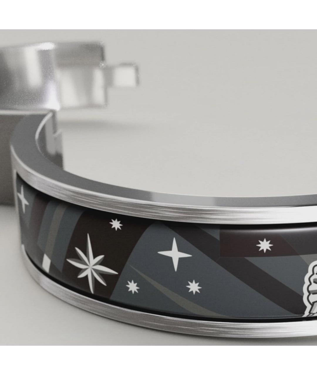 HERMES Серый металлический браслет, фото 4