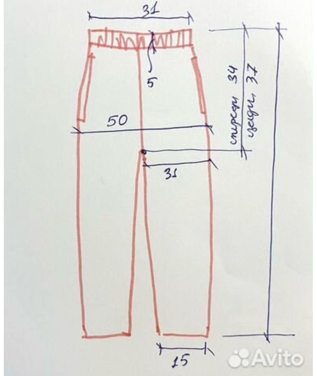 SPORTMAX Черные синтетические прямые брюки, фото 8