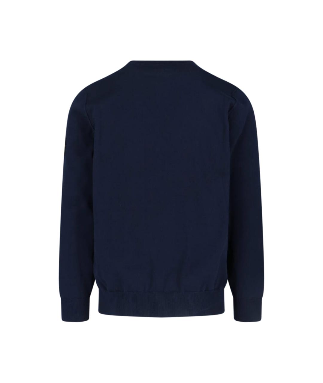 STONE ISLAND Синий хлопковый джемпер / свитер, фото 2