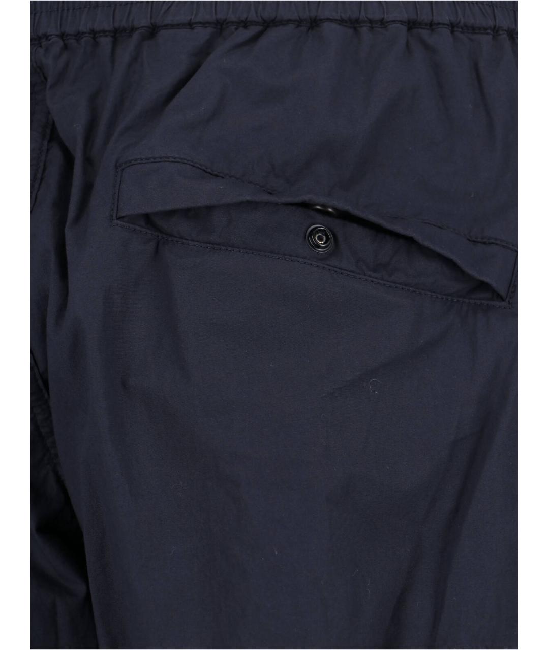 STONE ISLAND Синие хлопковые повседневные брюки, фото 5