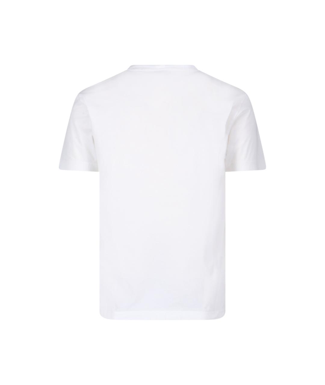 STONE ISLAND Белая хлопковая футболка, фото 2