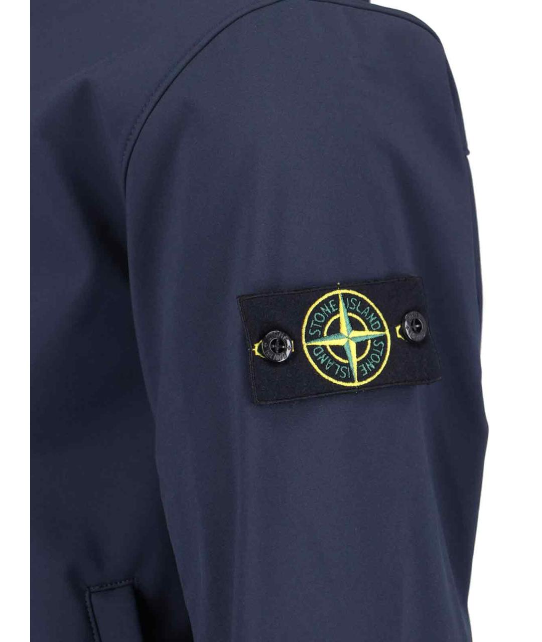 STONE ISLAND Синяя полиэстеровая куртка, фото 3