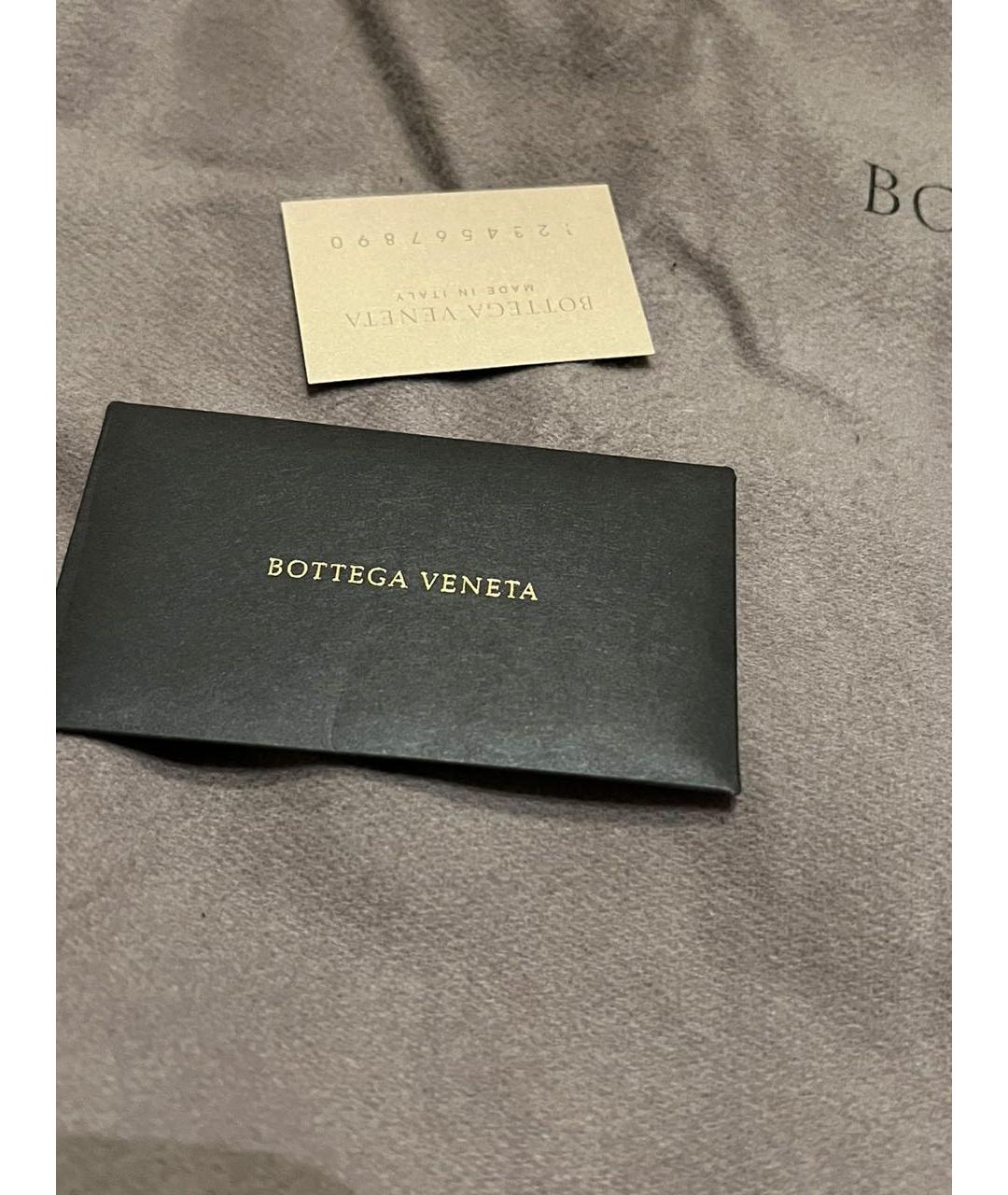 BOTTEGA VENETA Темно-синяя кожаная сумка на плечо, фото 5