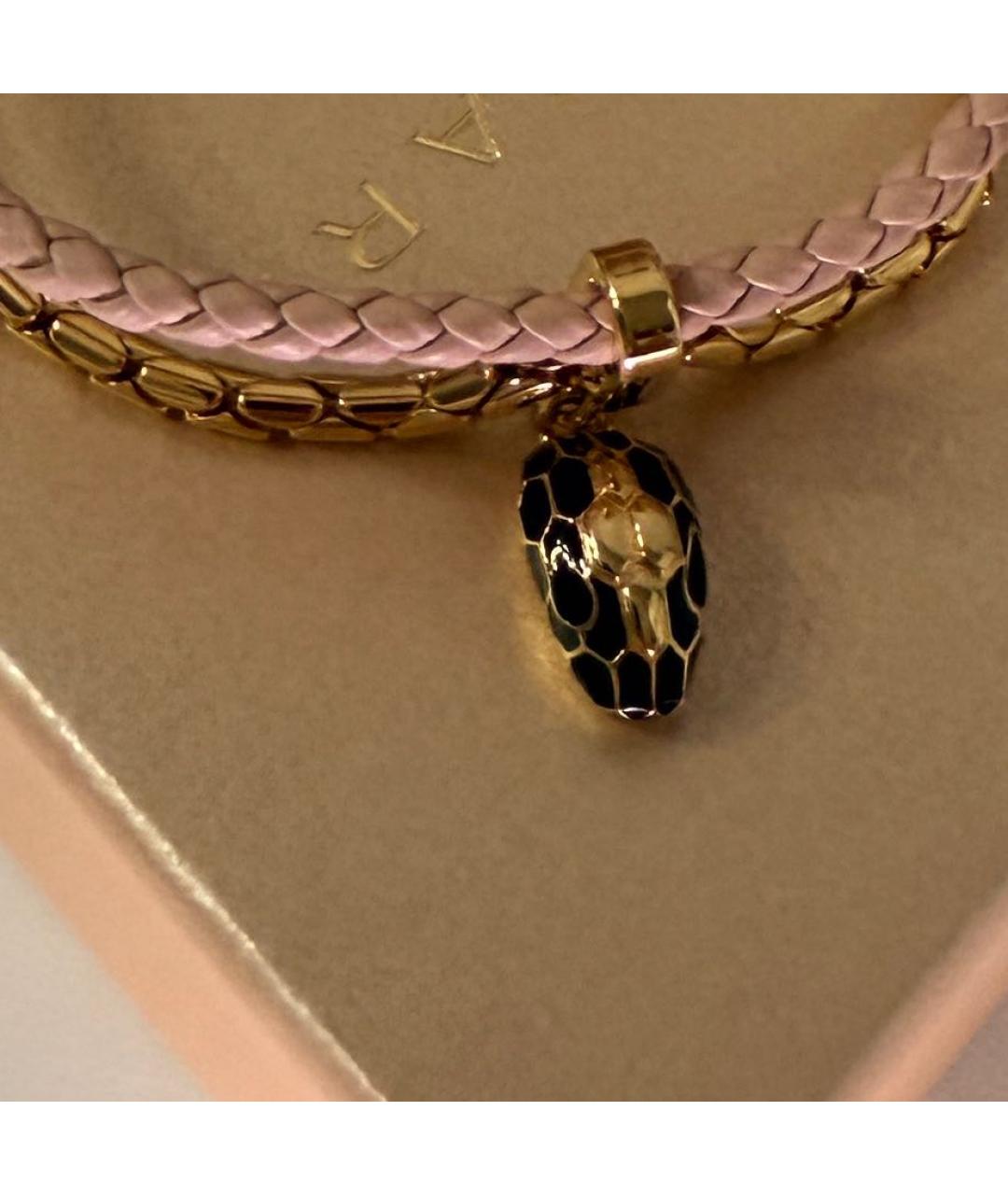 BVLGARI Розовый латунный браслет, фото 4
