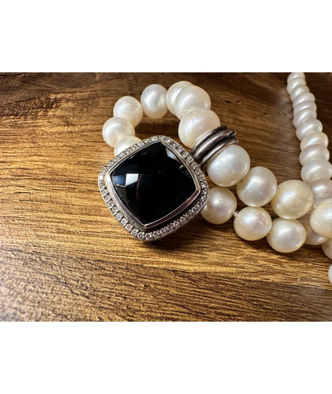 David Yurman Черный серебряный кулон, фото 8