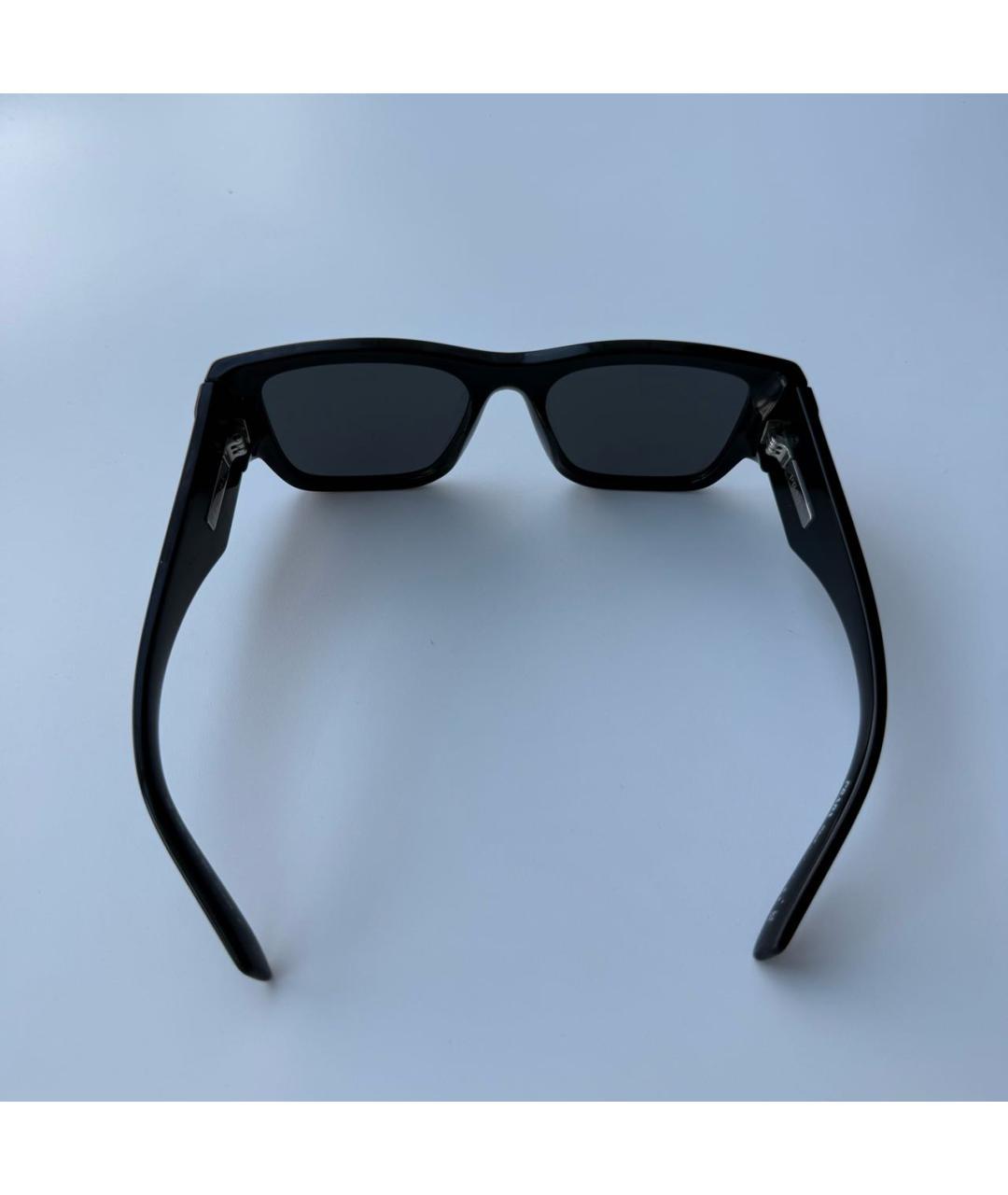 PRADA Черные пластиковые солнцезащитные очки, фото 3