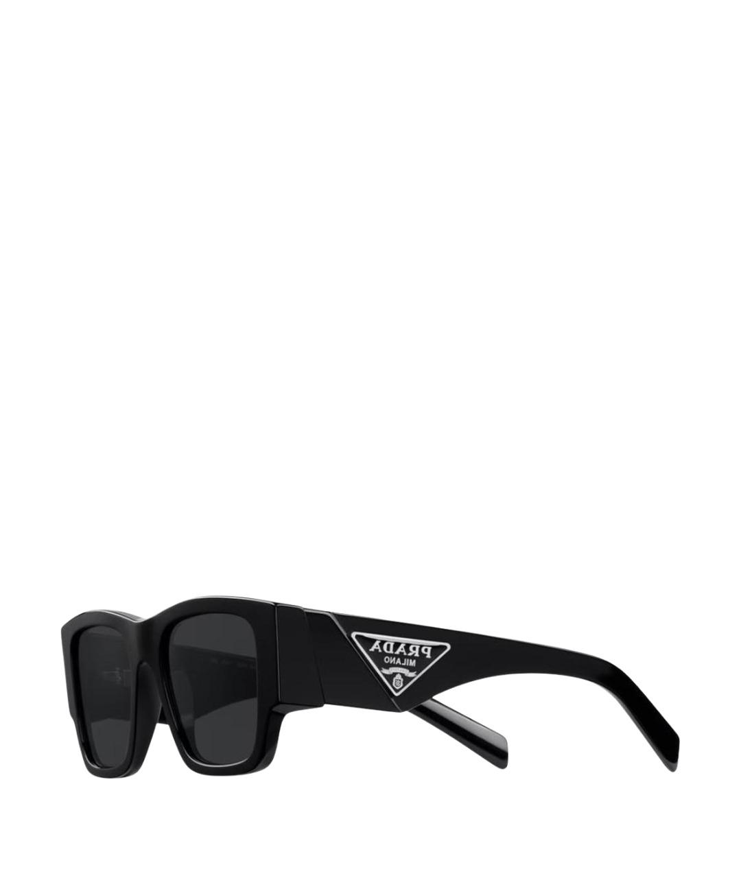 PRADA Черные пластиковые солнцезащитные очки, фото 9