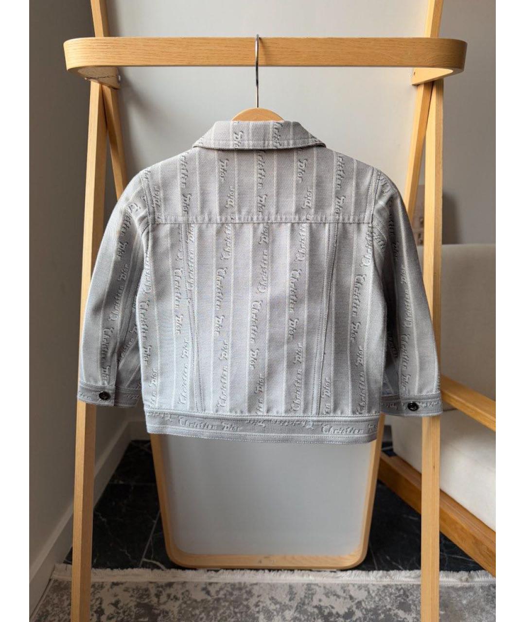 CHRISTIAN DIOR Серый деним комплект, фото 7