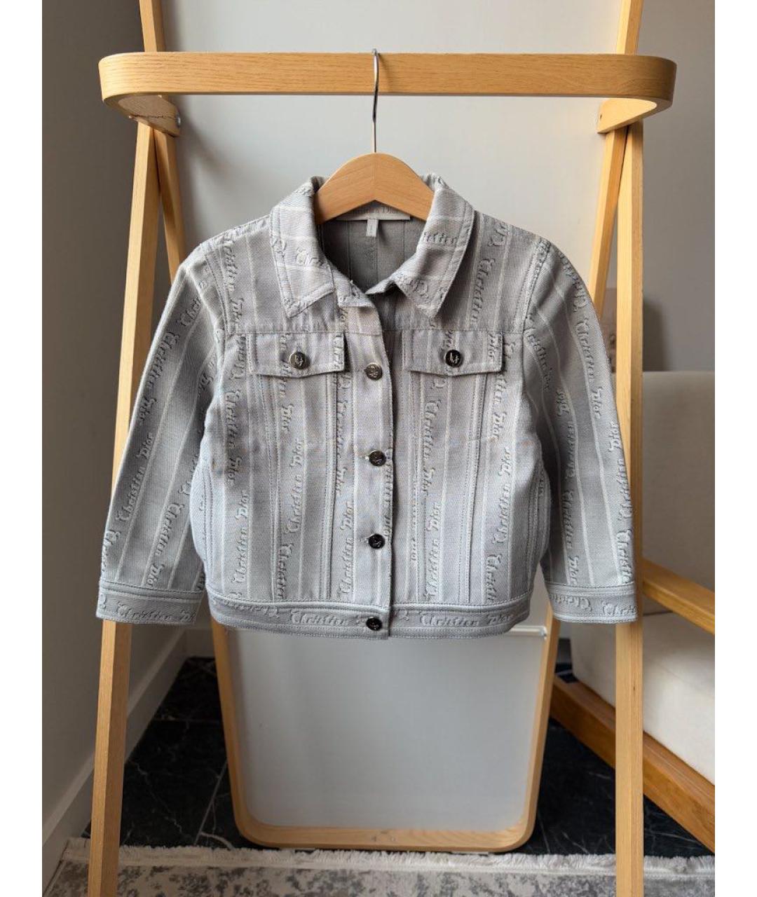 CHRISTIAN DIOR Серый деним комплект, фото 9
