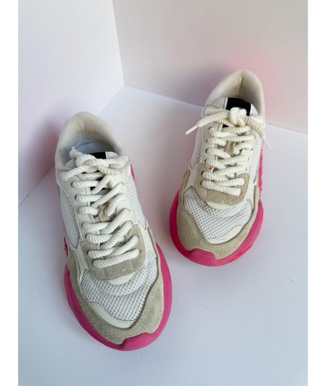 VALENTINO Белые кожаные кроссовки, фото 2