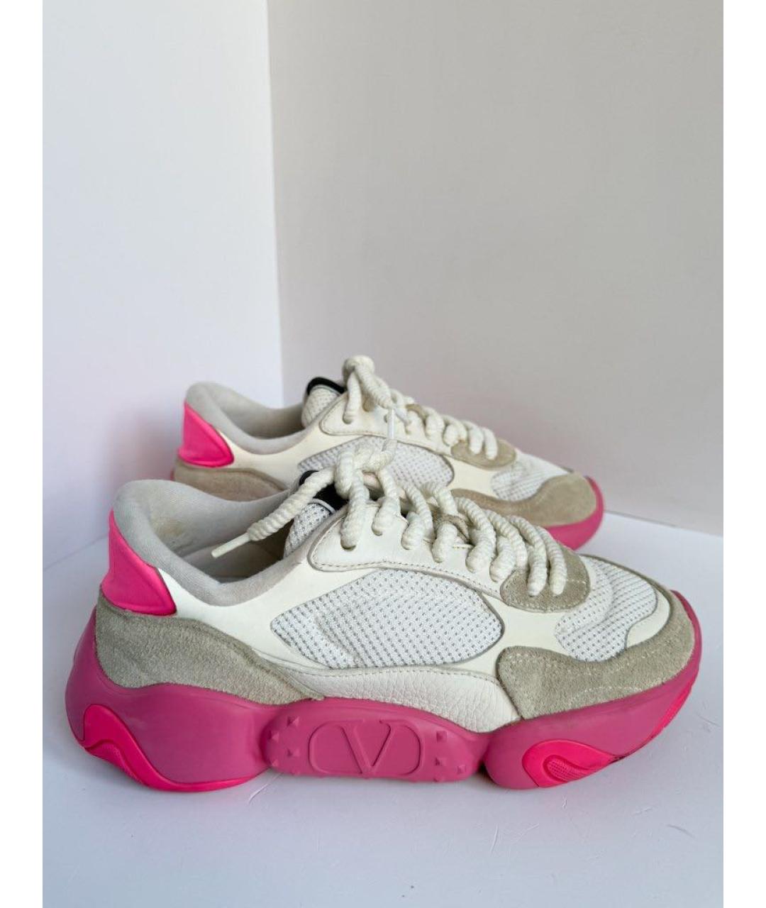 VALENTINO Белые кожаные кроссовки, фото 5