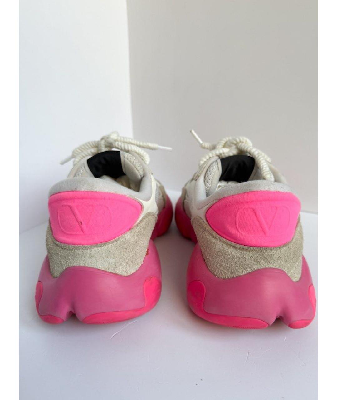 VALENTINO Белые кожаные кроссовки, фото 4