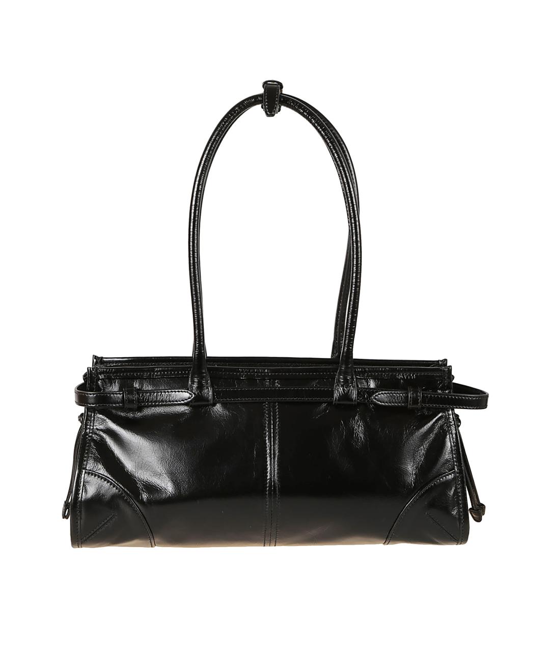 PRADA Черная кожаная сумка тоут, фото 2