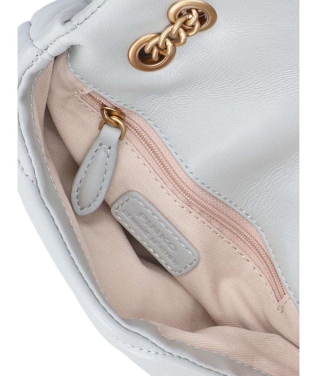 PINKO Серая сумка через плечо, фото 4