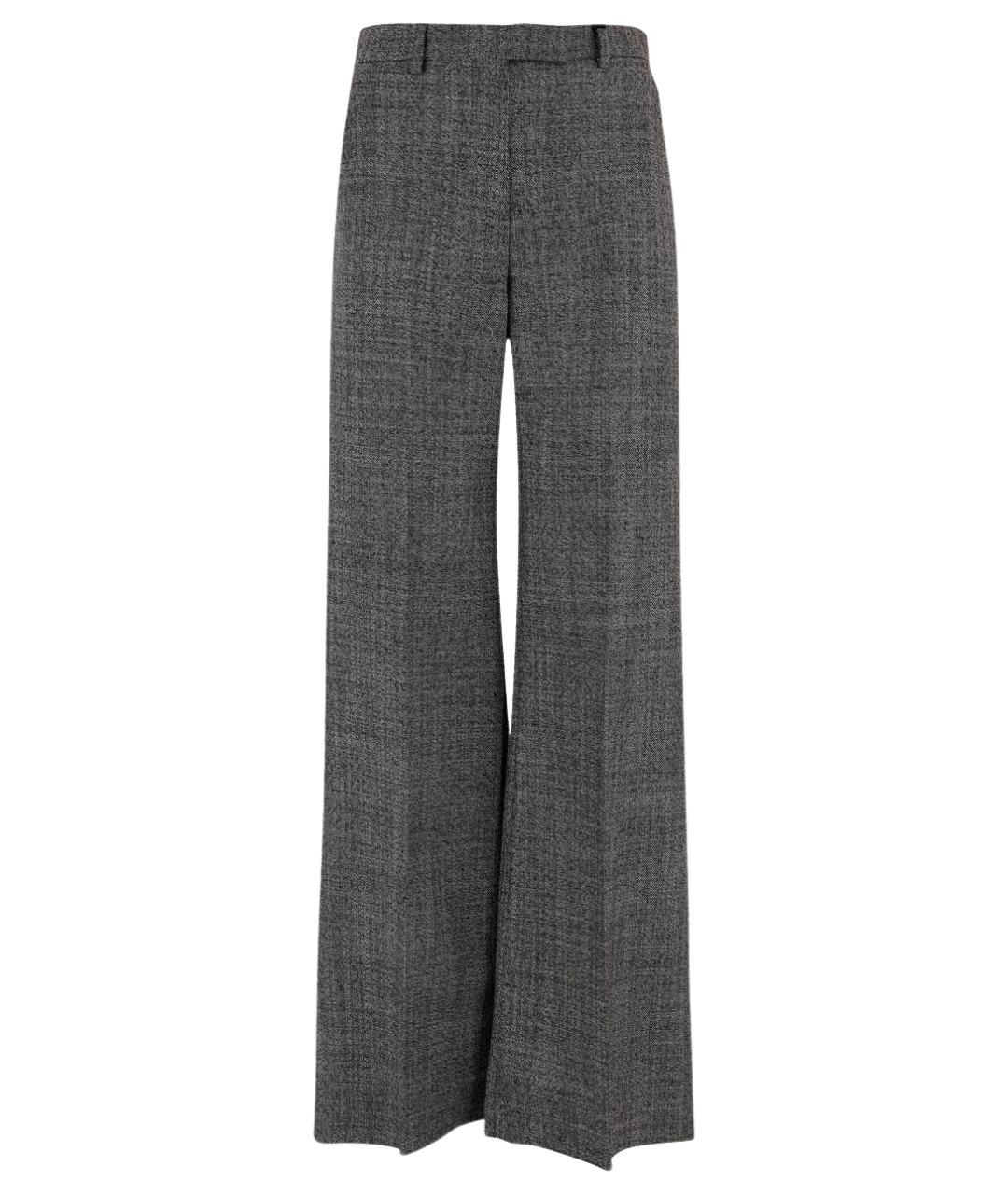 VALENTINO Серые шерстяные прямые брюки, фото 1