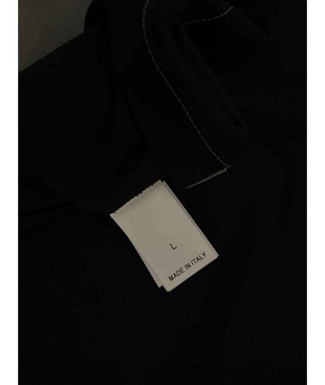 BRUNELLO CUCINELLI Черная хлопковая футболка, фото 5