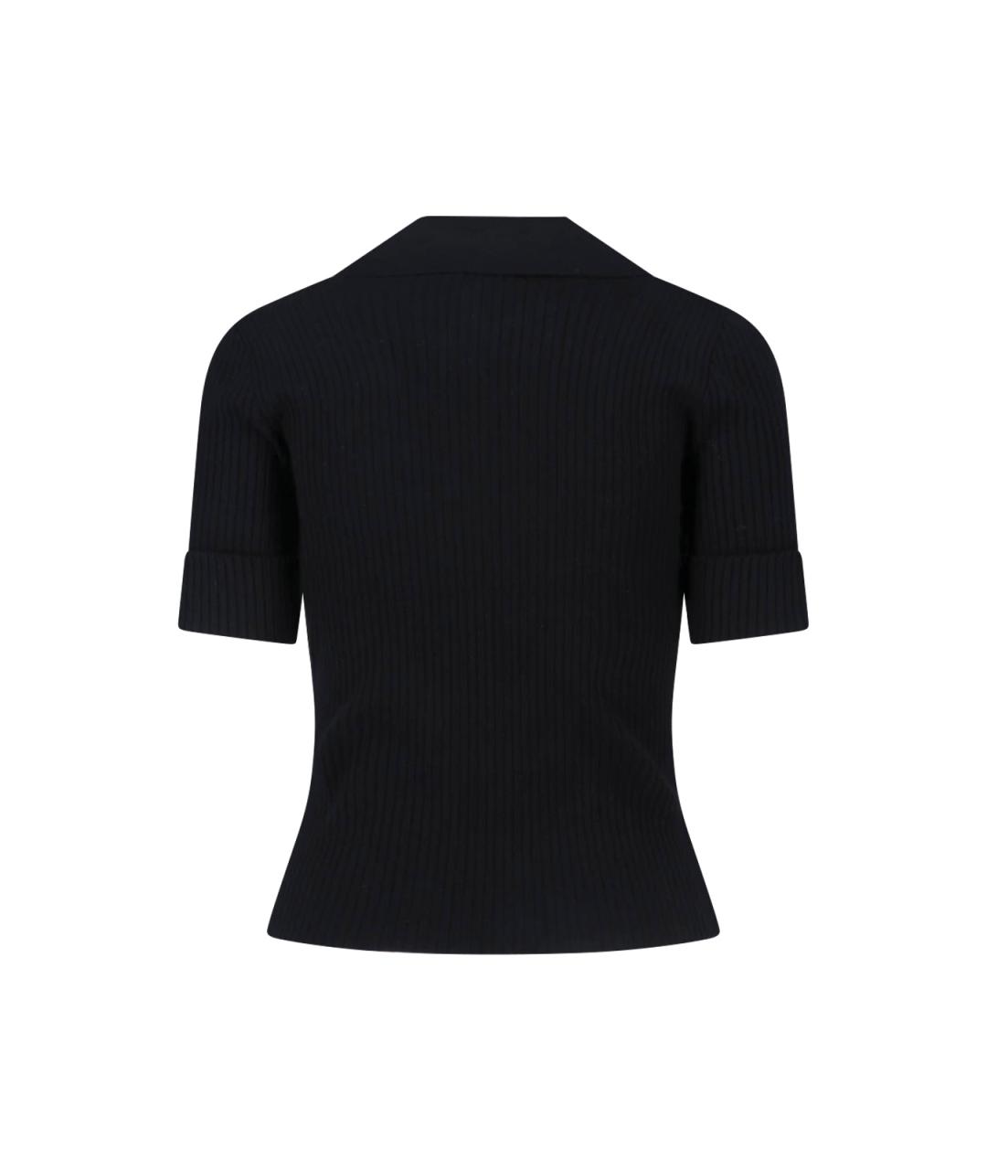 COURREGES Черная вискозная футболка, фото 2