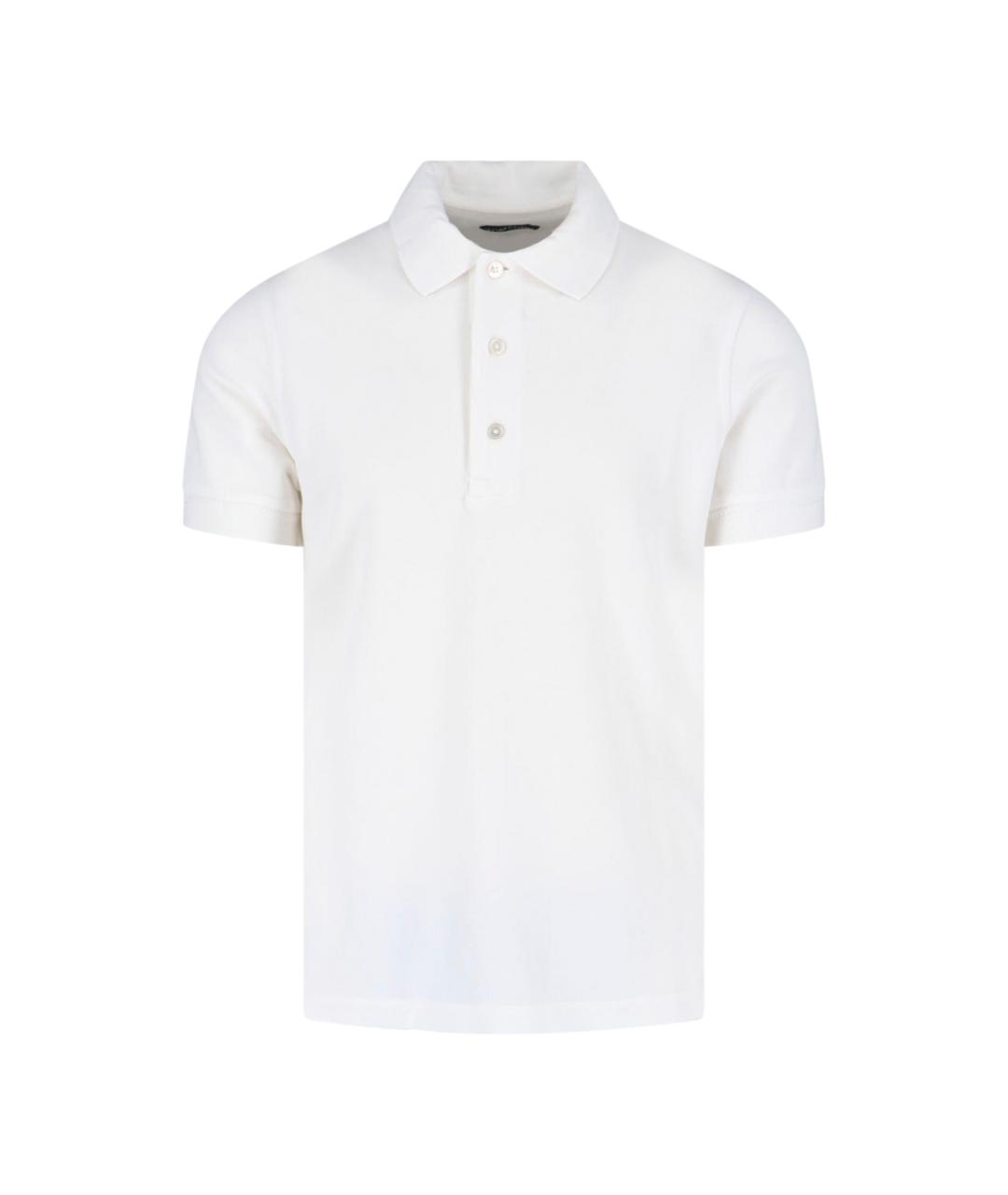 TOM FORD Белое поло с коротким рукавом, фото 1
