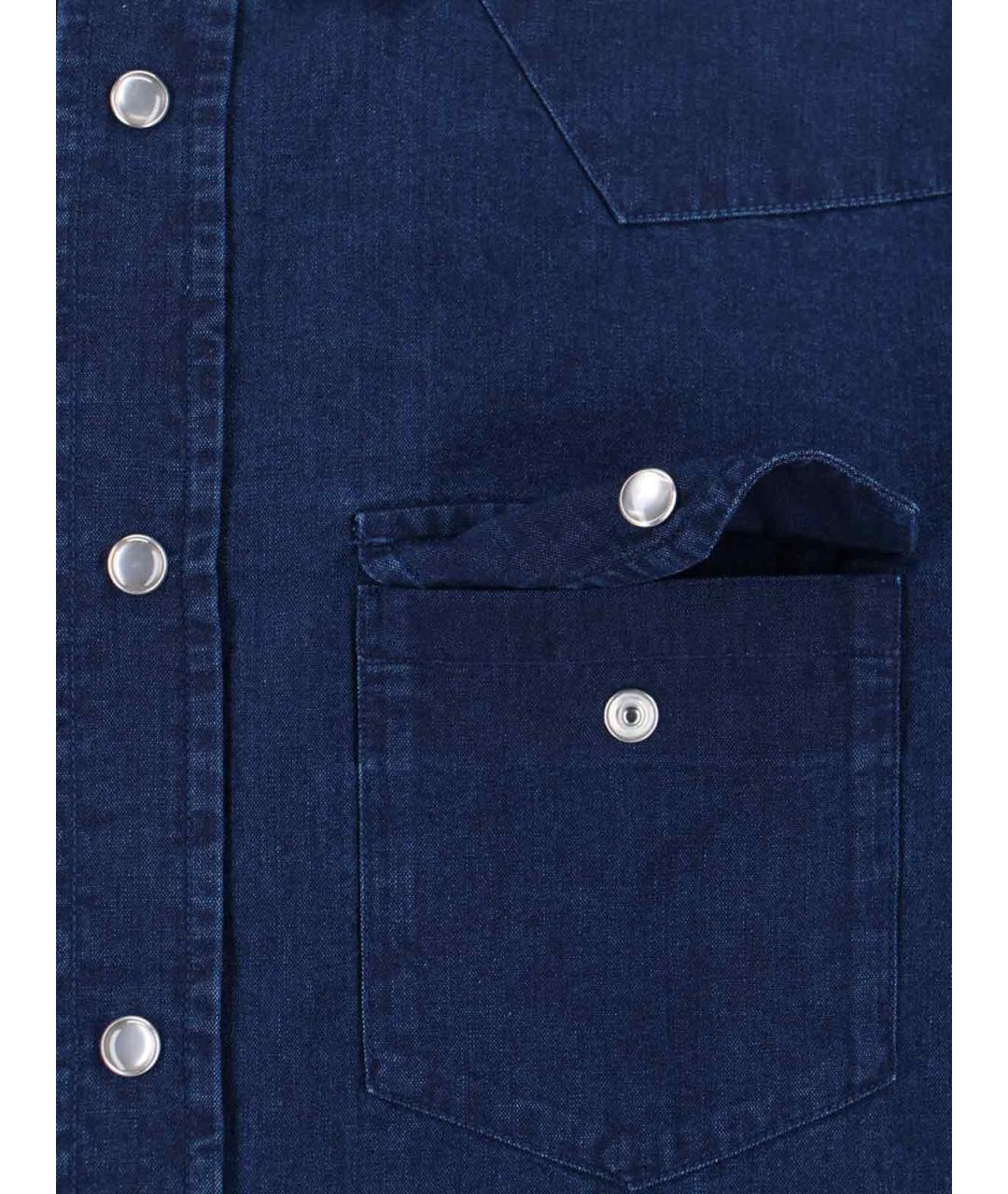 TOM FORD Синяя хлопковая кэжуал рубашка, фото 4