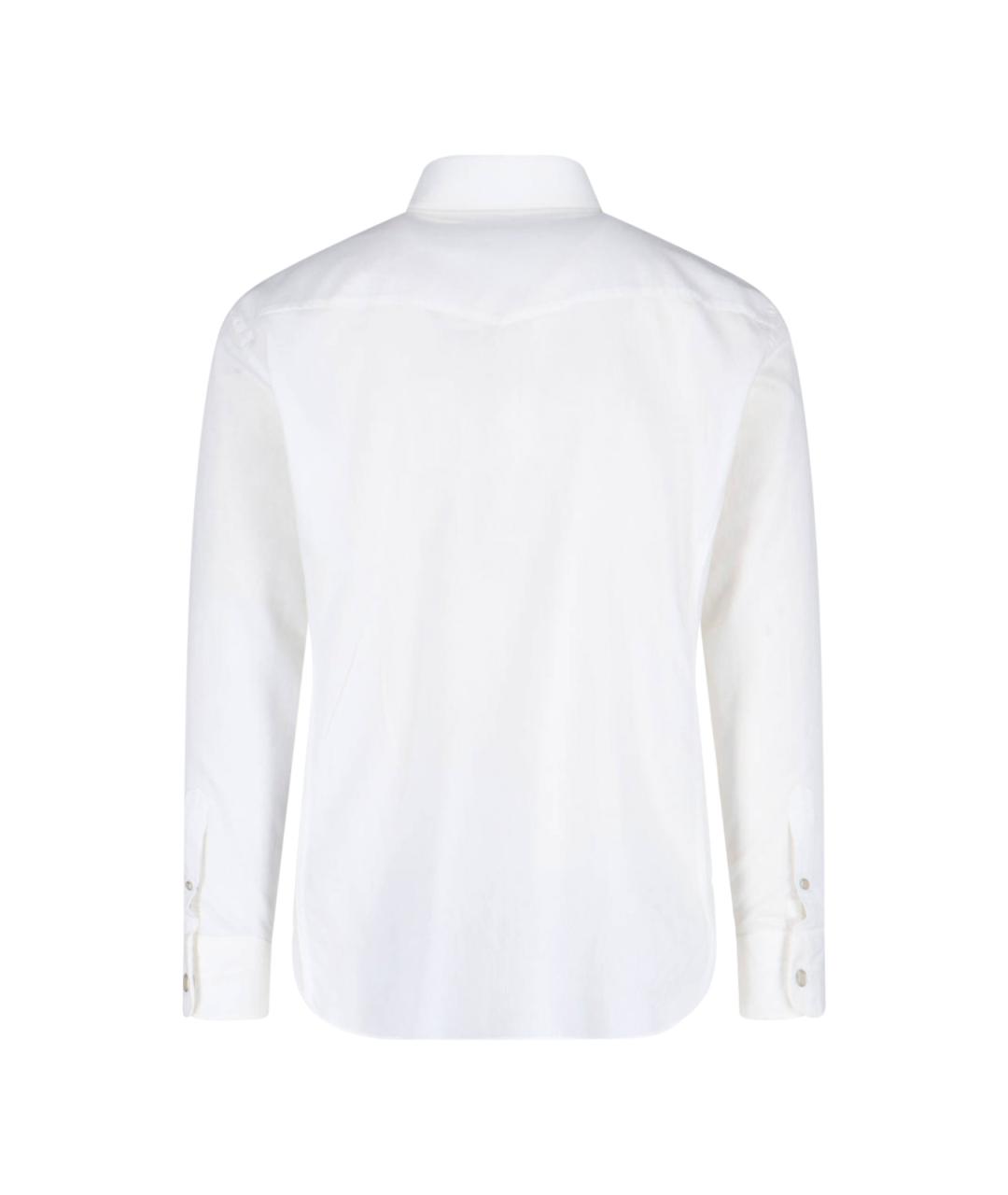 TOM FORD Белая хлопковая кэжуал рубашка, фото 2
