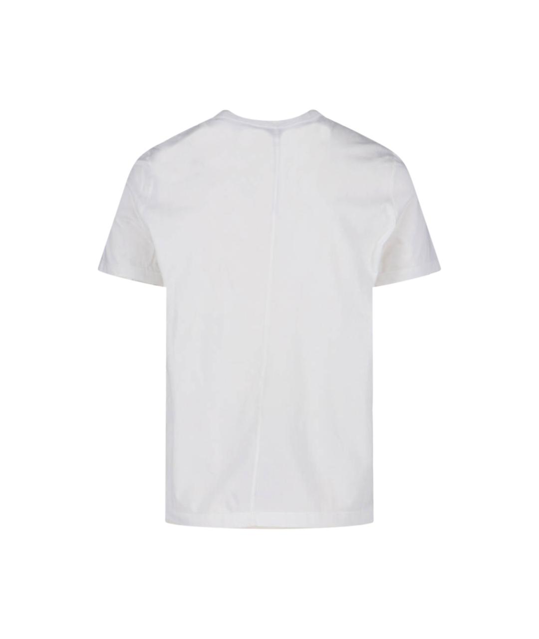 RICK OWENS Белая хлопковая футболка, фото 2